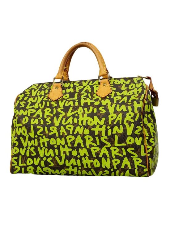 Louis Vuitton Handbags - Louis Vuitton Handbag Monogram Graffiti Speedy 30 Vert